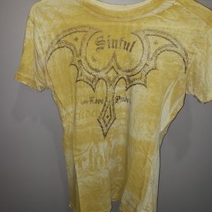 Yellow Sinful tshirt